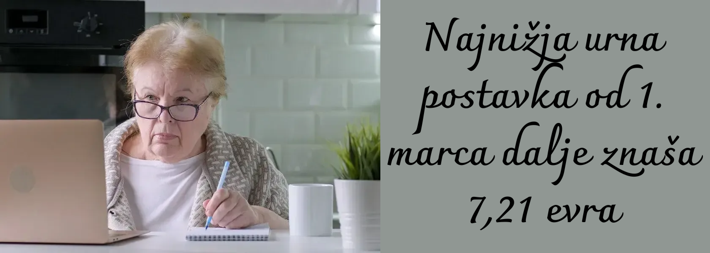 Najnija urna postavka od 1. marca dalje znaa 7,21 evra